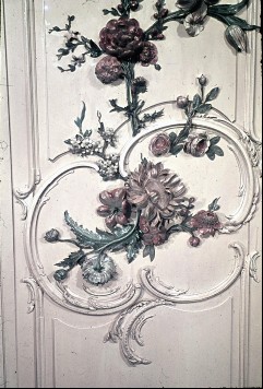 Detail: Blumen auf der Westwand, drittes Wandfeld von links,
Ausschnitt, Aufn. Cürlis, Peter, 1943/1945
