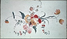 Detail: Blumenmalerei (auf der Außenseite), Aufn. Müller und Sohn, 1943/1945