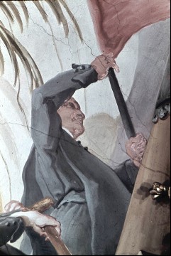 Die Weltmission des Benediktinerordens, Detail: Missionar, Aufn. Müller und Sohn, 1943/1945