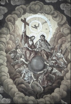 Ausschnitt: Heilige Dreifaltigkeit mit sechs Engeln, Aufn. Schulze-Marburg, Rudolf, 1943/1944
