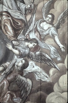 Ausschnitt: Heilige Dreifaltigkeit mit sechs Engeln, Detail, Aufn. Schulze-Marburg, Rudolf, 1943/1944
