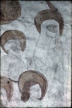 Ausschnitt, Maria und linke Apostelgruppe, Aufn. Roden, Bruno von, 1943/1945