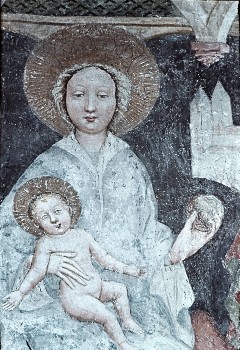 Detail: thronende Maria mit Kind, Aufn. Leon, Rudolf, 1943/1945