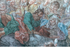 Detail: Gruppe von Heiligen mit der heiligen Hedwig, Detail, Aufn. Jagusch, Rudolf, 1943/1944, Signatur DE 7