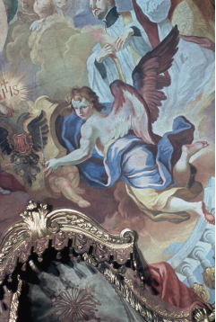 Ausschnitt, Engel mit dem kaiserlichen Doppeladler, Aufn. Jagusch, Rudolf, 1943/1944, Signatur UAL 7