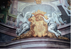 Detail, Kartusche mit dem Monogramm Jesu, Aufn. Jagusch, Rudolf, 1943/1944, Signatur UAL 11