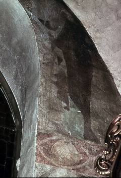 Detail: Wandbild mit Gestalt eines Heiligen?, Aufn. Schulze-Marburg, Rudolf, 1943/1944