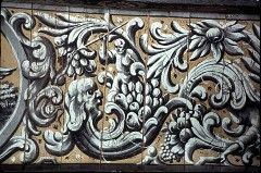 Detail: Rankenwerk mit einer Figur, die gegen eine Schlange
kämpft, Aufn. Schulze-Marburg, Rudolf, 1943/1944