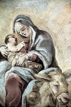 Ausschnitt: Maria mit dem Christuskind, 1943/1945