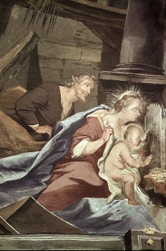 Detail: Maria, Josef und Jesus, Aufn. Weizsäcker, Ralph, 1943/1945