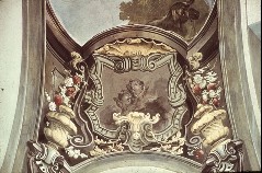 Detail: ornamentale Bildrahmung mit Putten, Aufn. Weizsäcker, Ralph, 1943/1945