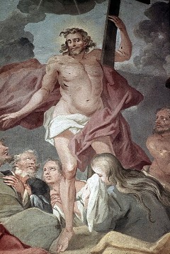 Detail: der auferstandene Christus, Aufn. Weizsäcker, Ralph, 1943/1945