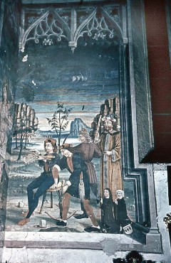 Detail: Freskohälfte auf der Langhauswand, Aufn. Leon, Rudolf, 1943/1945