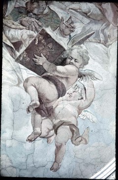 Detail: Engel mit Bibel, Aufn. Weizsäcker, Ralph, 1943/1945