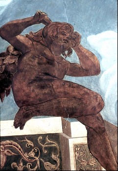 Detail: Balustrade mit Ignudi, Aufn. Halewicz, Julius, 1944