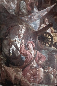 Detail: junger Mann mit Pferd am Zügel, Aufn. Halewicz, Julius, 1943