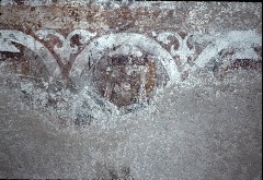 Detail: ornamentale Reste einer Wandbemalung, Aufn. Leon, Rudolf, 1943/1945