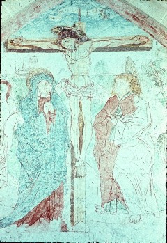 Detail: Maria und Johannes unter dem Kreuz, Aufn. Leon, Rudolf, 1943/1945