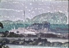 Detail: Stadtansicht im Hintergrund (Kronprinzenappartement), Aufn. Rex-Film, 1944/1945