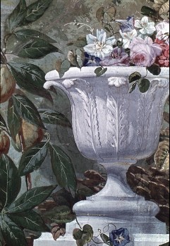 Detail: Gartenvase mit Blumen, Aufn. Rex-Film, 1944/1945