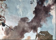 Detail: dunkles Wolkenband, Aufn. Rex-Film, 1944/1945