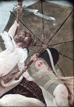 Detail: Putten mit Schirm, Aufn. Rex-Film, 1944/1945