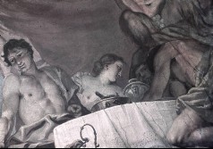Detail: Gefolge der Venus an der Tafel, Aufn. Rex-Film, 1944/1945