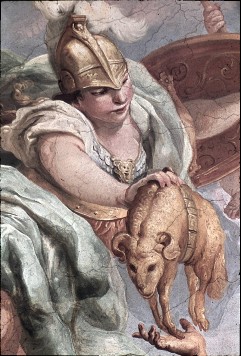 Detail: Athena mit dem Goldenen Vließ  (Mittelbild), Aufn. Rex-Film, 1943/1945