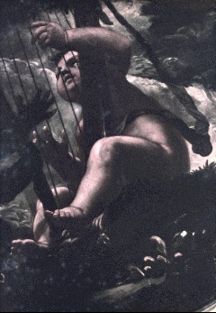 Detail: Putten mit Harfe, Aufn. Rex-Film, 1943/1945