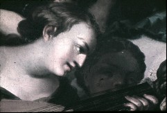 Detail: musizierende weibliche Gestalten, Aufn. Roden, Bruno von, 1943/1945
