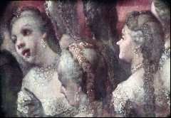 Detail: adelige Damen, 1943/1945