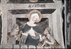 Detail: Heilige Elisabeth mit Hungernden, Aufn. Müller und Sohn, 1943/1945