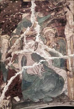 Detail: Maria, Heiliger Johannes und trauernde Frauen, Aufn. Müller und Sohn, 1943/1945