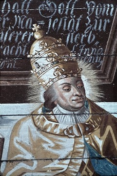 Detail: Heiliger Papst Innozenz?, Aufn. Schulze-Marburg, Rudolf, 1943/1944
