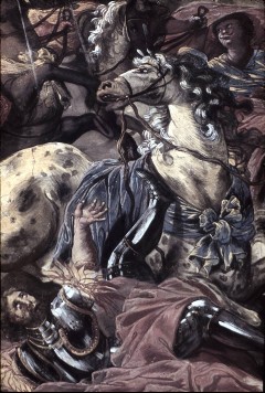 Detail: der vom Pferd gestürzte Saulus, Aufn. Wolff, Paul, 1944