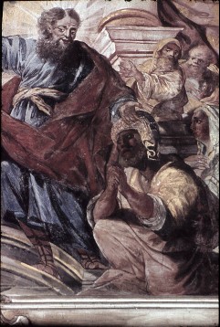Detail: Paulus bekehrt Dionysius und Damaris, Aufn. Wolff, Paul, 1944
