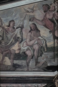 Detail:  Johannes der Täufer, Christus und Engel mit Tuch, Aufn. Wolff, Paul, 1944