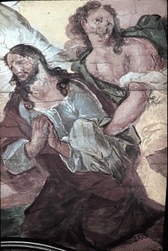 Detail:  Jesus gestützt von einem Engel, Aufn. Wolff, Paul, 1944