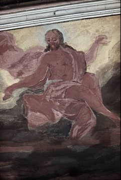 Detail: Christus vor brennenden Wolken, Aufn. Wolff, Paul, 1944