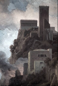 Detail: Hintergrund mit Architektur, Aufn. Nehrdich, Rolf-Werner, 1943/1945