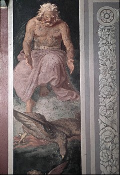 Detail:  Zeus und sein Adler erwarten Ganymed, Aufn. Nehrdich, Rolf-Werner, 1943/1945