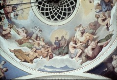 Detail: verschiedene Götter und Figuren, darunter Apoll,
Venus, Ganymed, Bacchus, Neptun, Saturn, Aufn. Schmidt-Glassner?, Helga, 1943
