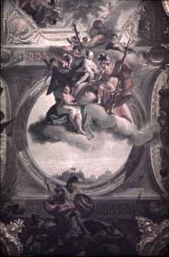 Detail: Venus übergibt Aeneas die Waffen und Aeneas besiegt
Turnus, Aufn. Schmidt-Glassner?, Helga, 1943