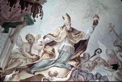 Detail: der Heilige Augustinus mit umgebenden Engeln, Aufn. Schmidt-Glassner, Helga, 1944