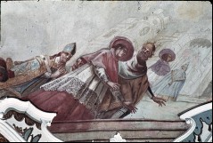 Detail: der Heilige Norbert im Gefolge Kaiser Lothars III.
auf dessen Krönungszug nach Rom, Aufn. Schmidt-Glassner, Helga, 1944