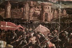 Schlacht vor einer Stadt, Detail, Aufn. Rex-Film, 1943/1945
