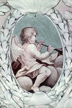 Engel mit Trompete, 1943/1945
