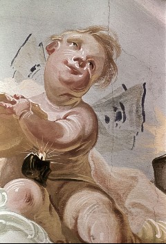 Detail: Putto mit Kerze, Aufn. Halewicz, Julius, 1943/1945