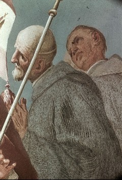 Detail: zwei Mönche, Aufn. Halewicz, Julius, 1943/1945