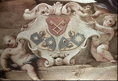 Detail: Putten mit Wappen des Klosters und der Äbte
Berthold Dietmayr und A. Plieml, Aufn. Halewicz, Julius, 1943/1945